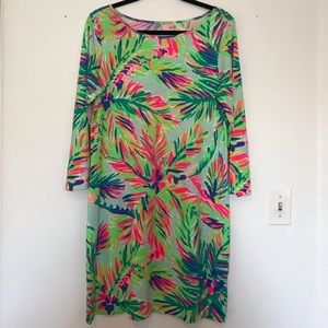 Lilly Pulitzer Long Sleeve Neon Palm Dress